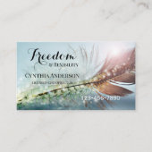 フェザーライトカイロプラクターアポイントメントカード 予約カード (正面)