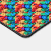 フェザーレインボーフラッグカラーゲイデザインGLBTQ デスクマット (コーナー)