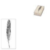 フェザーヴィンテージ図解入りの、写真付きのラバーアートスタンプ ラバースタンプ (押印)