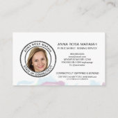 *~*フェザー公証印紙フォトペン署名エージェント  名刺 (裏面)