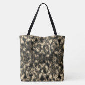 フェザー効果を持つ灰色、セピアまたは茶色のステンドグレー。 トートバッグ (裏面)