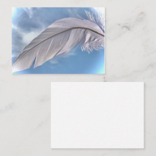 フェザー又はフェザーズスカイ霊気スピリット名刺 名刺 (正面/裏面)
