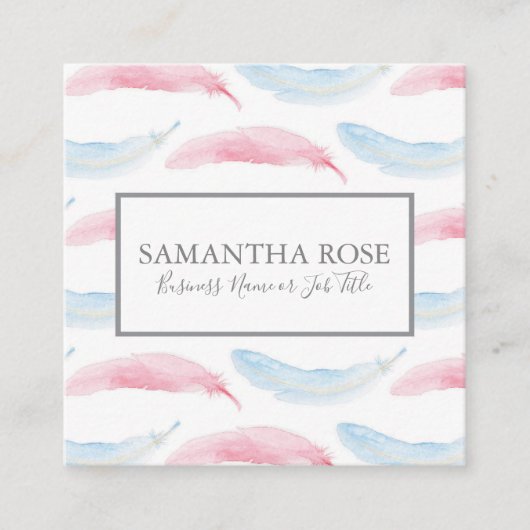 フェザー名刺 スクエア名刺 (正面)