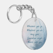 フェザー守護天使よ見守れ キーホルダー (正面左)