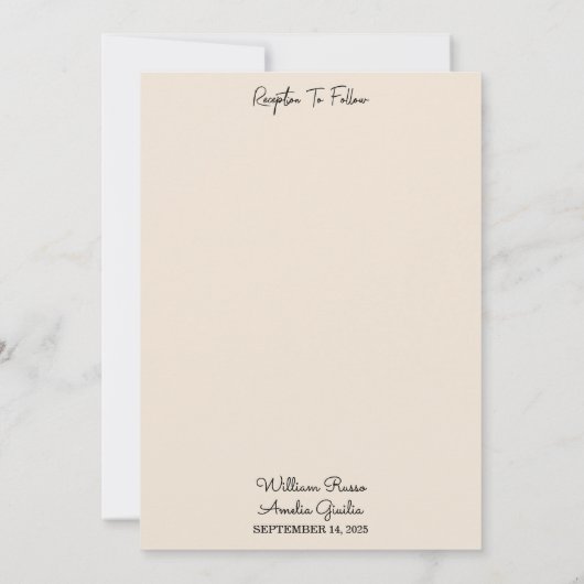 フェザー素朴アジアの空の雲の孔雀結婚の 招待状 (裏面)