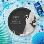 フェザー素朴アジア空おもしろい雲ク結婚レーン ペーパープレート (パーティー)