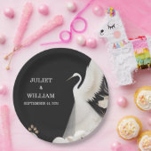 フェザー素朴アジア空おもしろい雲ク結婚レーン ペーパープレート (パーティー)