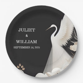 フェザー素朴アジア空おもしろい雲ク結婚レーン ペーパープレート