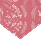 フェザー素朴ラブバーズパターンコテージロッジ テーブルクロス (アングル)