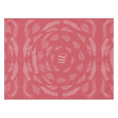 フェザー素朴ラブバーズパターンコテージロッジ テーブルクロス (正面(横))