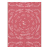 フェザー素朴ラブバーズパターンコテージロッジ テーブルクロス (正面)