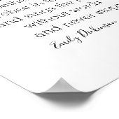 フェザー・アートに文筆のエミリー・ディキンソン引用文を期待する ポスター (角)