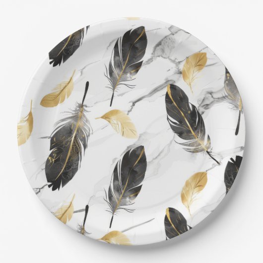 「フェザー・デライト・紙・ボウル」 ペーパープレート (正面)