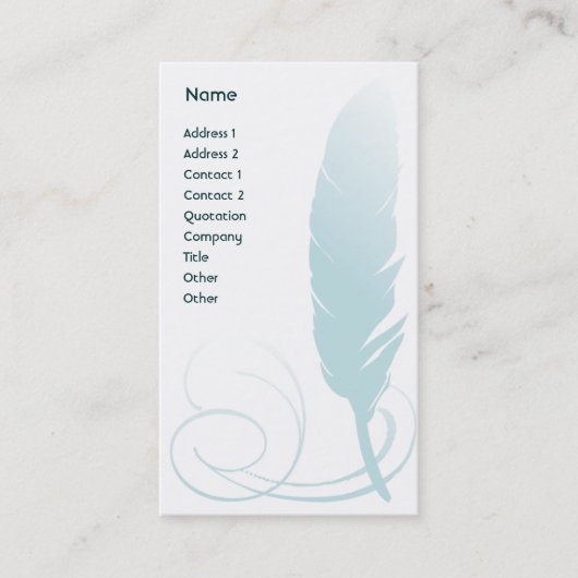 フェザー-ビジネス 名刺 (正面)