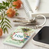 フェザー&フローラリースインルームキーチェーン キーホルダー (正面右)