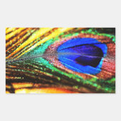 フェザーbyシャーリー・テイラー 長方形シール (正面)