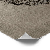 フェザーNo.3リネンタフェイクーペアート ポスター (角)