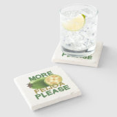 フェジョア・フルーツ！めったにフルーツ好きにはかわいいプレゼントE ストーンコースター (横)