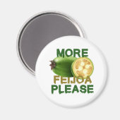 フェジョア・フルーツ！めったにフルーツ好きにはかわいいプレゼントE マグネット (正面/裏面)