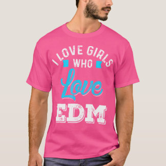 フェスやクラブでEDMが好きな女の子が大好き Tシャツ