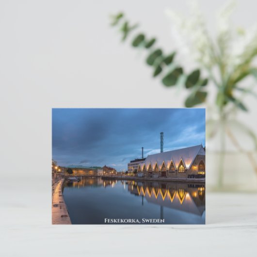 フェスケコルカスウェーデン（魚の教会） ポストカード (スタンド正面)