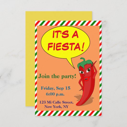 フェスタだ 招待状 (正面/裏面)