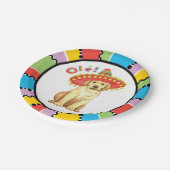 フェスタのイエロー・ラブラドール・レトリーバー ペーパープレート (アングル)