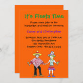 フェスタのカップルのシャワーの招待状 招待状 (正面/裏面)