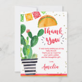 フェスタのタコスの「一続きベビーのベビーのサンキューカード 招待状 (正面)