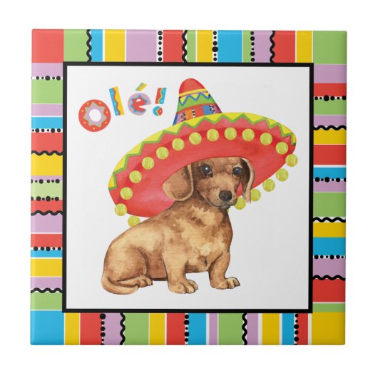 フェスタのダックスフント タイル (正面)