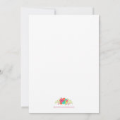 フェスタのテーマのバチェロレッテのゴミ集め競争 招待状 (裏面)