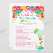 フェスタのテーマのバチェロレッテのゴミ集め競争 招待状 (正面/裏面)