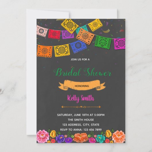 フェスタのテーマのパーティの招待状 招待状 (正面)