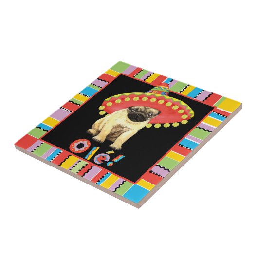 フェスタのパグ タイル (側面)