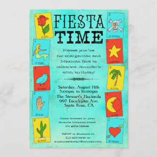 フェスタのパーティの招待状のLotteriaカード 招待状