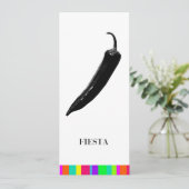 フェスタのパーティの招待状|のメキシコトウガラシ 招待状 (スタンド正面)