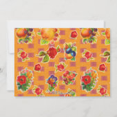 フェスタのパーティの招待状-マリアッチはオレンジに人を配置します 招待状 (裏面)