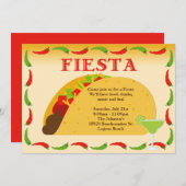 フェスタのパーティの招待状 招待状 (正面/裏面)