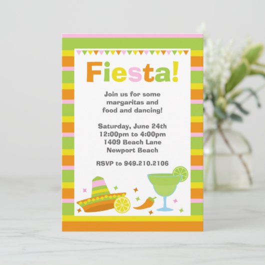 フェスタのパーティの招待状 招待状 (スタンド正面)