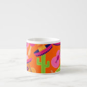 フェスタのパーティーのソンブレロのサボテンはコショウMaracasを石灰で消毒します エスプレッソカップ (正面)