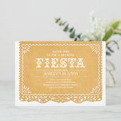 フェスタのパーティーのPapel Picadoの招待状 招待状 (スタンド正面)