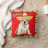 フェスタのブルドッグ クッション (ブランケット)