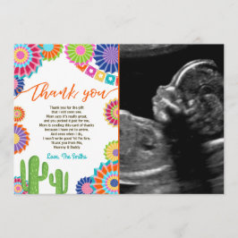 フェスタのベビーシャワーのサンキューカードのメキシコ人のサボテン サンキューカード