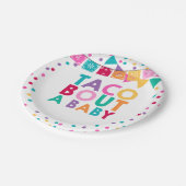 フェスタのベビーシャワーの紙皿7"タコスの一続きベビー ペーパープレート (アングル)