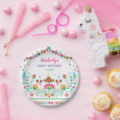 フェスタのベビーシャワー/メキシコ花の誕生会 ペーパープレート (パーティー)