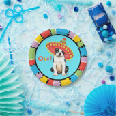 フェスタのボストンテリア ペーパープレート (パーティー)