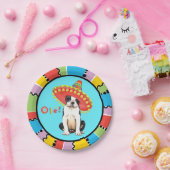 フェスタのボストンテリア ペーパープレート (パーティー)