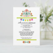 フェスタのメキシコライムの調節の結婚式の招待状 エンクロージャーカード (スタンド正面)