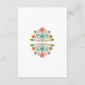 フェスタのメキシコライムの調節の結婚式の招待状 エンクロージャーカード (裏面)