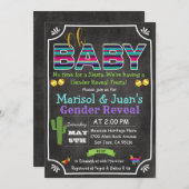 フェスタのメキシコ性のReveaのベビーシャワーの招待状 招待状 (正面/裏面)